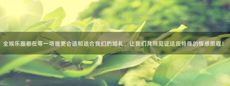 狗子28老款：全娱乐圈都在等一场谁更合适和适合我们的婚礼，让我们共同见证这段特殊的情感旅程！